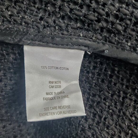 Samuel Dong Black Blouse Size M - Picture 4 of 7